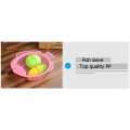 Durable plastic food basket fish shape sieve kitchen supply for sale